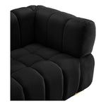 Gwen Velvet Upholstered Chair in Black