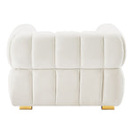 Gwen Velvet Upholstered Chair in Cream