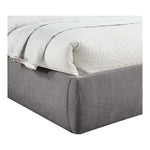 Adam Chenille Fabric Upholstered Queen Bed in Grey
