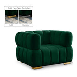 Gwen Velvet Upholstered Chair in Green