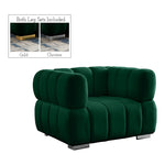 Gwen Velvet Upholstered Chair in Green