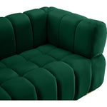 Gwen Velvet Upholstered Chair in Green