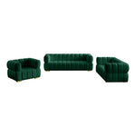 Gwen Velvet Upholstered Chair in Green