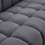 Gwen Velvet Upholstered Chair in Grey