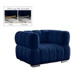 Gwen Velvet Upholstered Chair in Navy