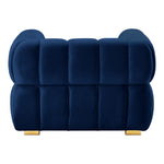 Gwen Velvet Upholstered Chair in Navy