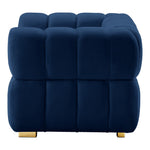 Gwen Velvet Upholstered Chair in Navy