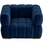 Gwen Velvet Upholstered Chair in Navy