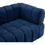 Gwen Velvet Upholstered Chair in Navy