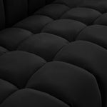 Gwen 91" Velvet Upholstered Sofa in Black