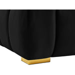Gwen 91" Velvet Upholstered Sofa in Black