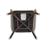 Blake Faux Mohair Wood Armchair in Natural