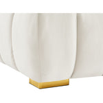 Gwen 91" Velvet Upholstered Sofa in Cream