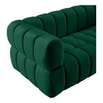 Gwen 91" Velvet Upholstered Sofa in Green
