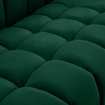 Gwen 91" Velvet Upholstered Sofa in Green