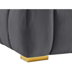 Gwen 91" Velvet Upholstered Sofa in Grey