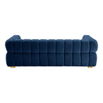 Gwen 91" Velvet Upholstered Sofa in Navy