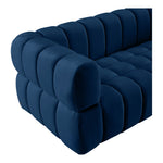 Gwen 91" Velvet Upholstered Sofa in Navy