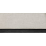 Alfie Linen Textured Fabric Upholstered King Bed in Beige