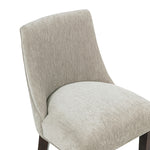 Beever Chenille Wood Upholstered Barstool in Taupe