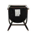 Beever Chenille Wood Upholstered Barstool in Taupe