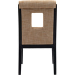 Gwendolyn Linen Textured Fabric Upholstered Dining Side Chair in Cognac