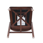 Patricia Wood Upholstered Counter Stool in Black