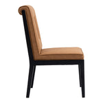 Gwendolyn Vegan Leather Upholstered Dining Side Chair in Cognac