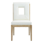 Gwendolyn Vegan Leather Upholstered Dining Side Chair in Cream