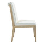 Gwendolyn Vegan Leather Upholstered Dining Side Chair in Cream