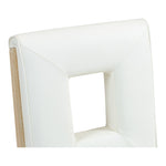 Gwendolyn Vegan Leather Upholstered Dining Side Chair in Cream