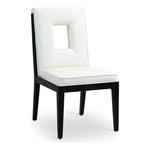 Gwendolyn Vegan Leather Upholstered Dining Side Chair in Cream
