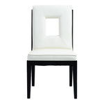 Gwendolyn Vegan Leather Upholstered Dining Side Chair in Cream
