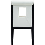 Gwendolyn Vegan Leather Upholstered Dining Side Chair in Cream