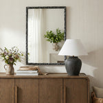 Hammer Iron Mirror in Black