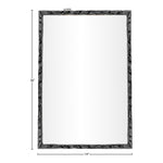 Hammer Iron Mirror in Black
