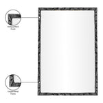Hammer Iron Mirror in Black