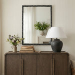 Hammer Iron Mirror in Black