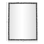 Hammer Iron Mirror in Black
