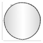 Hammer Iron Mirror in Black