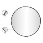 Hammer Iron Mirror in Black