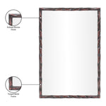 Hammer Iron Mirror in Brown
