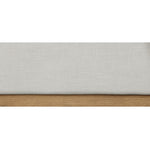 Alfie Linen Textured Fabric Upholstered Queen Bed in Cream