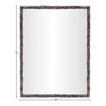 Hammer Iron Mirror in Brown