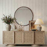 Hammer Iron Mirror in Brown