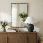 Hammer Iron Mirror in Gold
