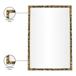 Hammer Iron Mirror in Gold