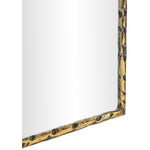 Hammer Iron Mirror in Gold