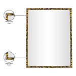 Hammer Iron Mirror in Gold