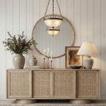 Hammer Iron Mirror in Gold